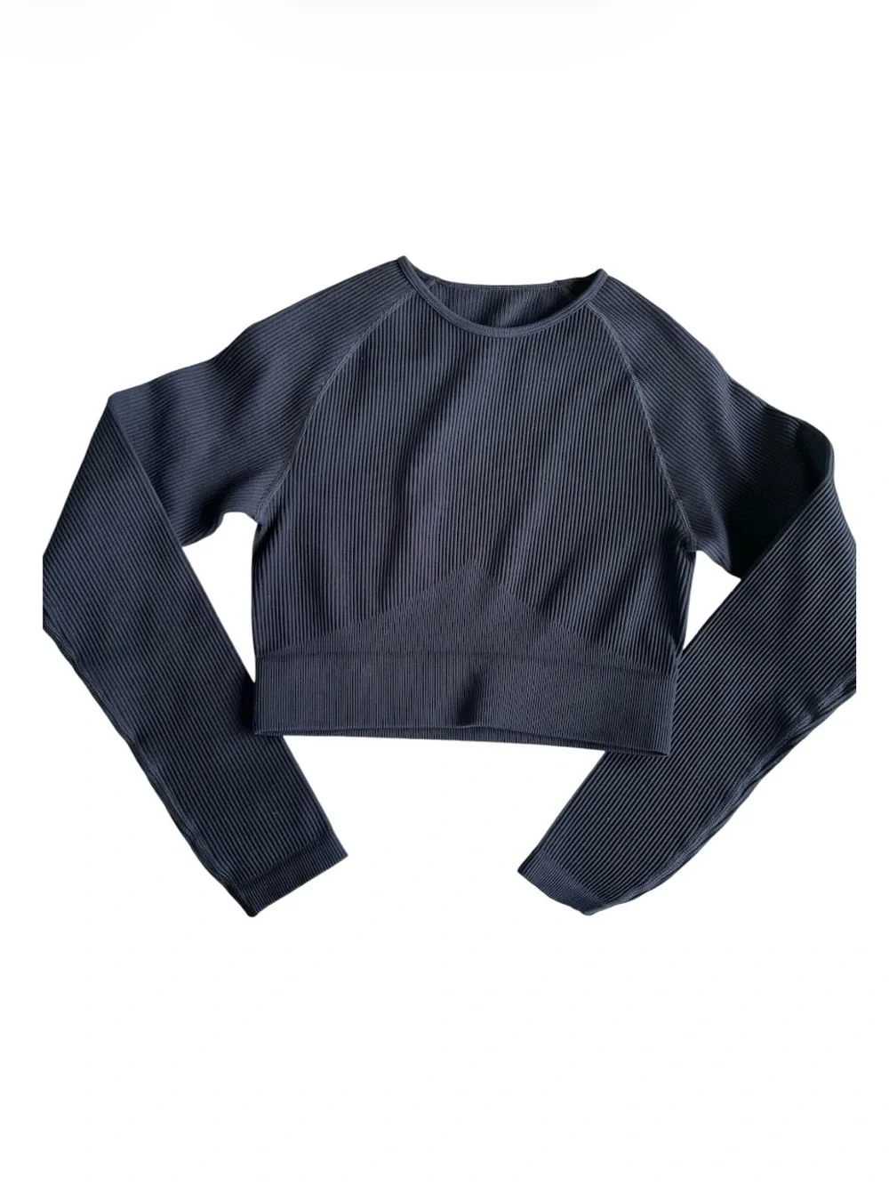 Navy Ribbed Tank and Long Sleeve Set
